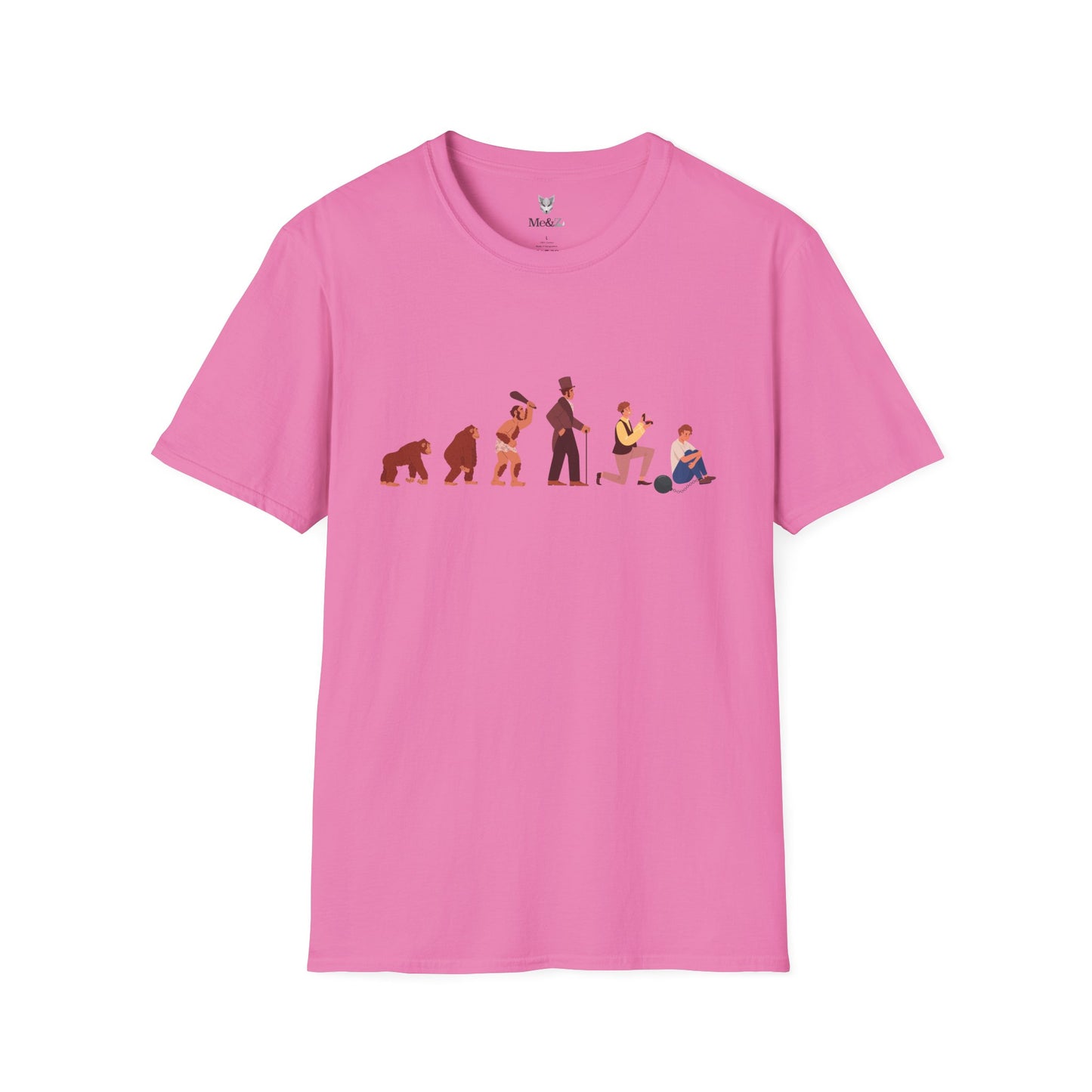 Evolution of a Groom Color Art Unisex Softstyle T-Shirt - Perfect for Bachelor Parties and Casual Wear